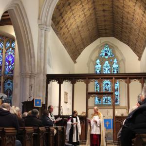2017 29 01 Gazeley Church Liecening the new Rector 4