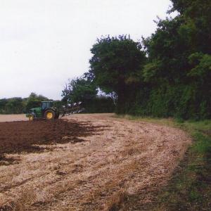 2018 17 10 Field next to church Phil Sabin French Hall farm ploughing