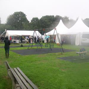 2018 26 08 Moulton Fun day duck race rain 1