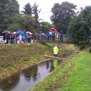 2018 26 08 Moulton Fun day duck race rain 2