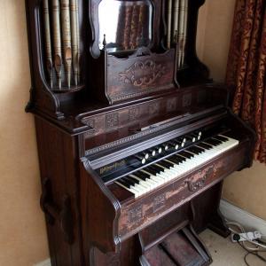 2018 May. The origional Chapel organ leaves the chapel 2