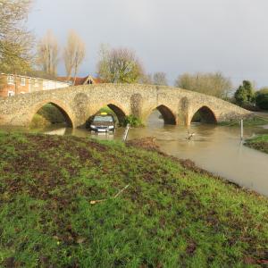 2020 04 12 Taxi swept under the bridge by the flood on the 3rd 5