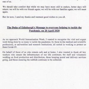 2020 the Queen and Dukes message 3