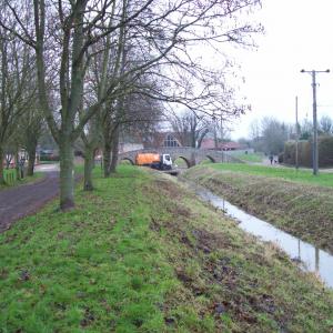 2021 10 01 road sweeper visits Brookside and Bridge St