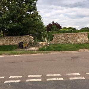 2021 12 07 Flint Wall at Cross roads 1