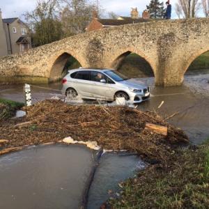 2021 28 11 Packhorse Ford Moulton debri after floods
