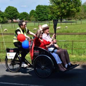 2022 14 05 The Street Platiaum Jubilee torch passes through the village