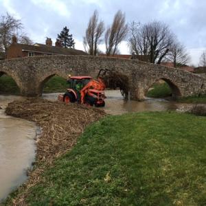 2022 21 02 Packhorse Bridge ford clearing debris 1