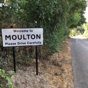 2022 August Gazeley Rd new village sign