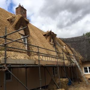 2022 Sept Bridge Farm house Mr O Roke thatching