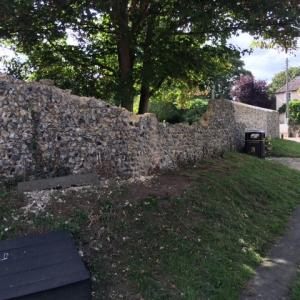 2022 Sept Moulton Cross Roads car damaged wall